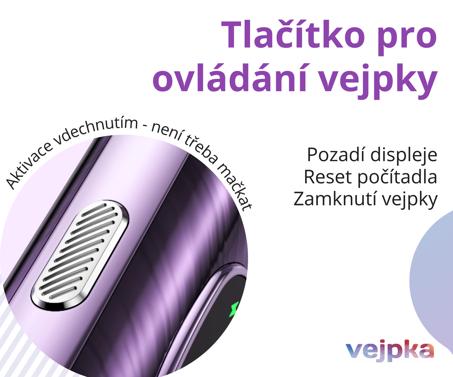 OXVA Xlim Pro 2 tlačidlo detail